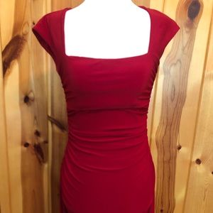 🎊5/$25🎊 Lauren Ralph Lauren sz 2 jerzy Red Dress